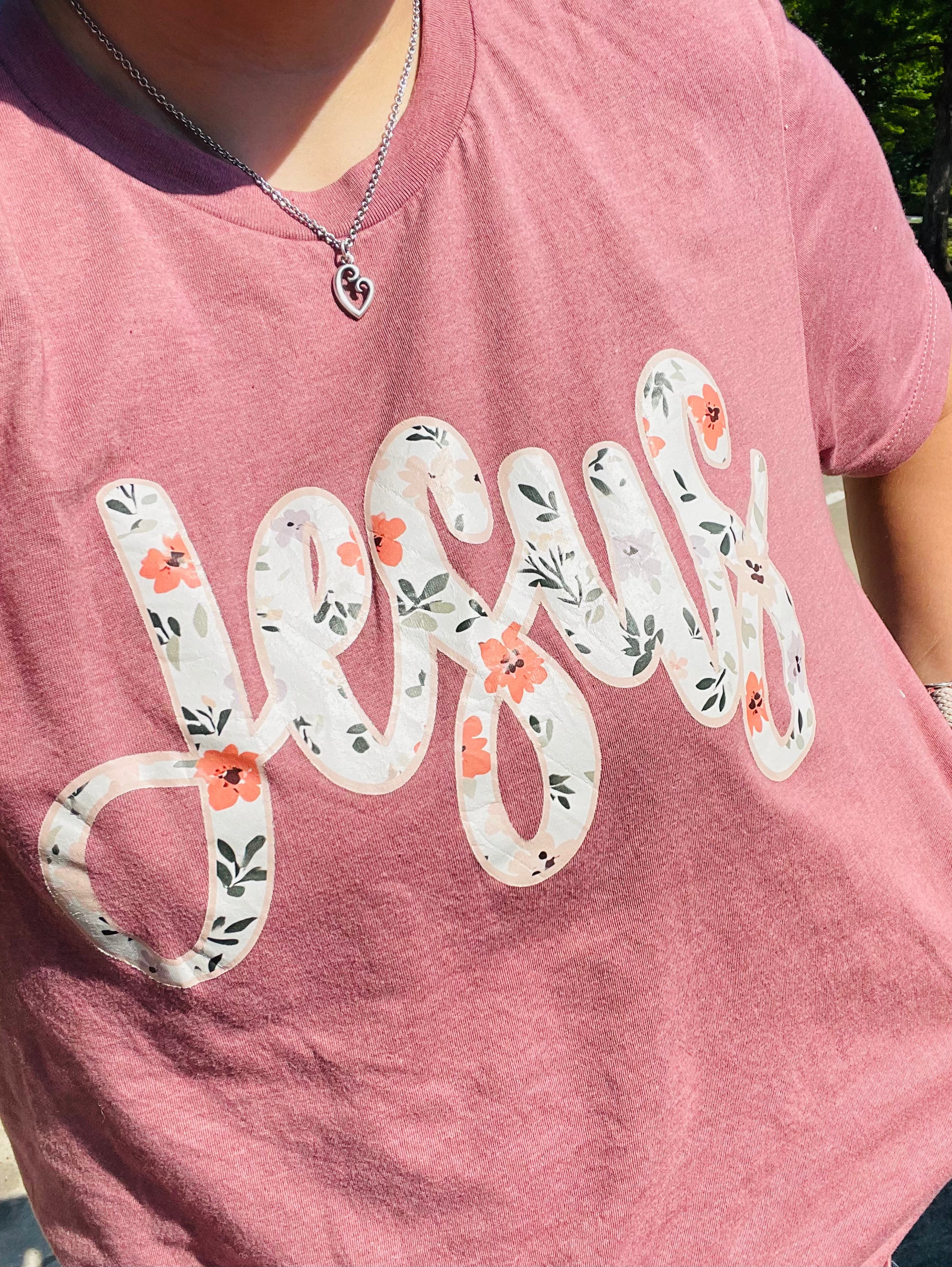 JESUS Floral Tee