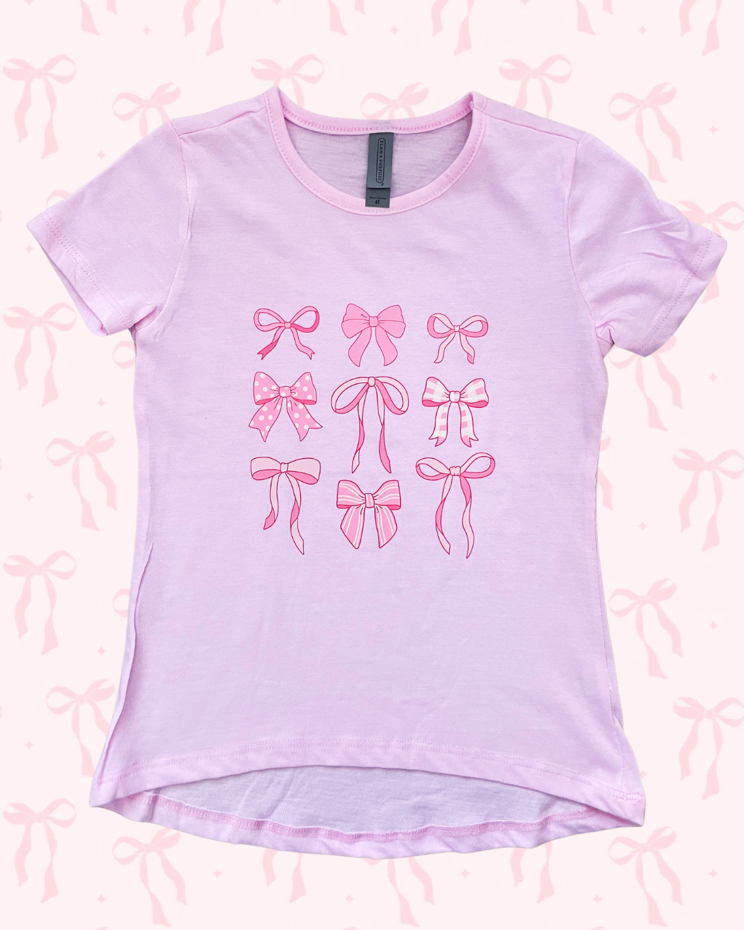 PINK BOWS Toddler Tee