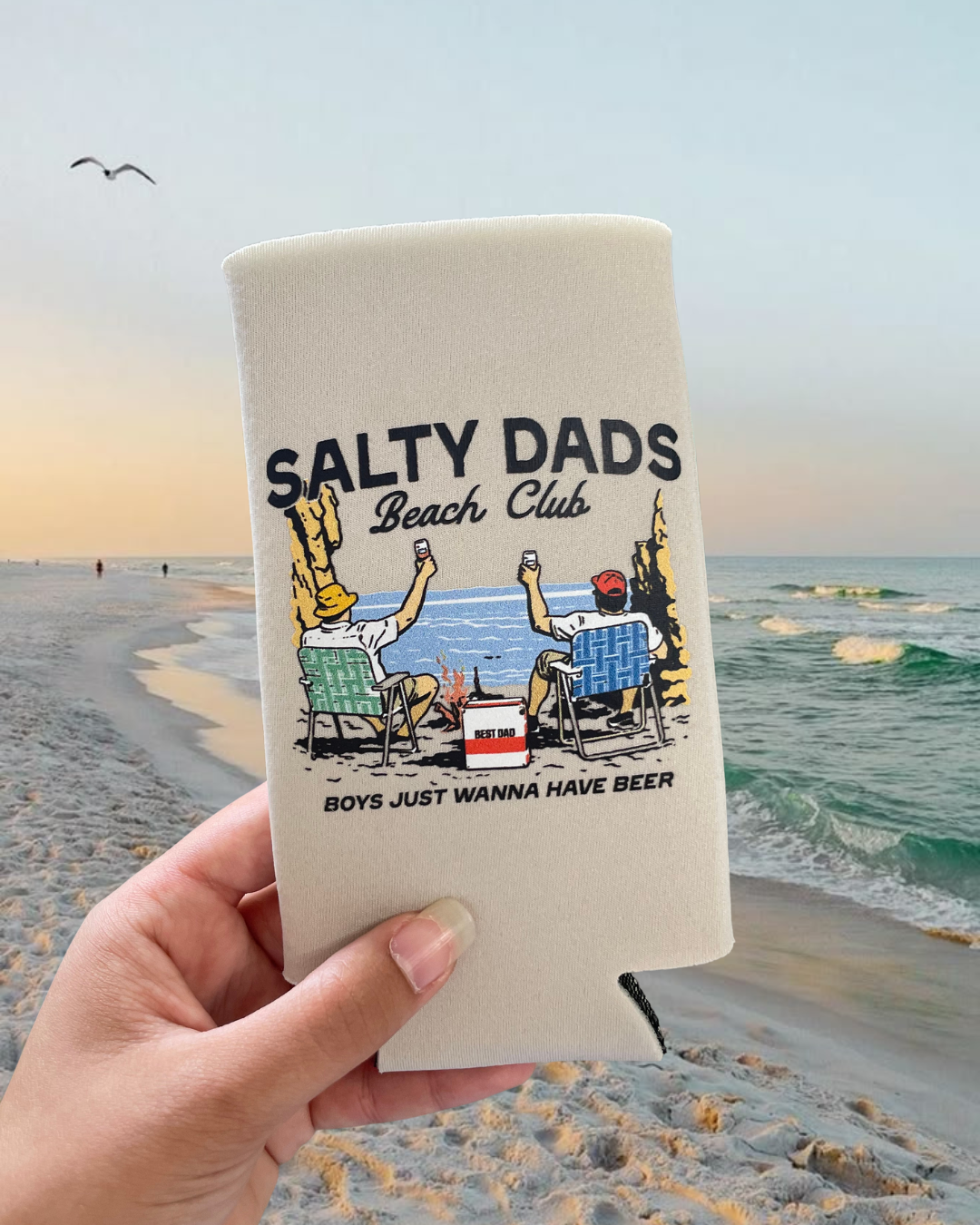 SALTY DADS BEACH CLUB Koozies