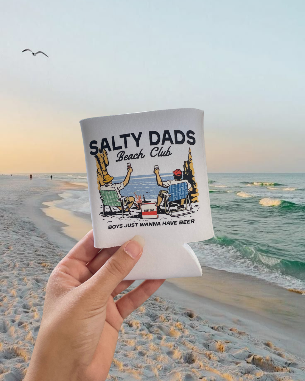SALTY DADS BEACH CLUB Koozies